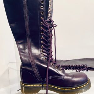 Dr.Martens purple knee high boots SIZE 7